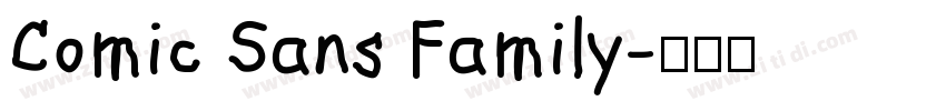Comic Sans Family字体转换